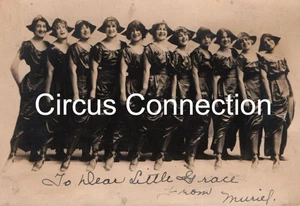 C1910's - Ringling Bros Circus signed Ballet Dancers Troupe RPPC - AAFN - Picture 1 of 3