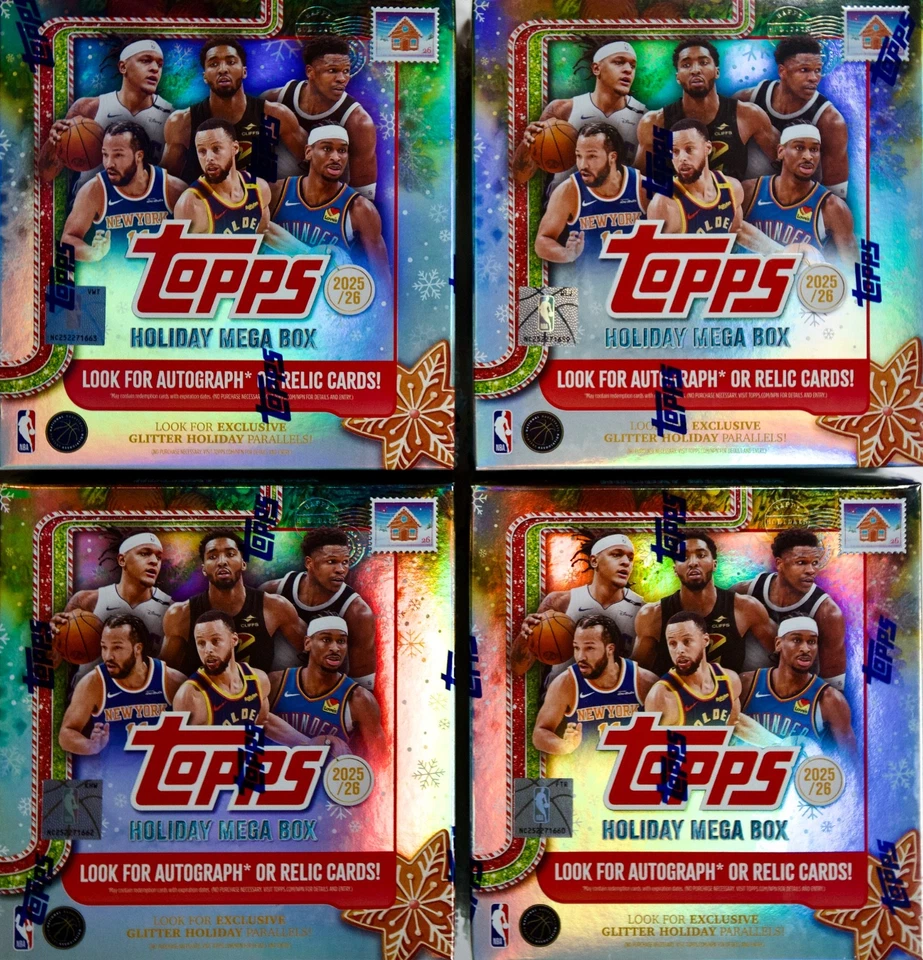 2025-26 Topps Basketball Holiday Mega Box () 
