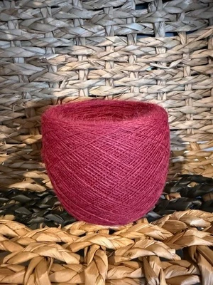 МЯГКАЯ пряжа для бордового торта 100% перуанская альпака #0weight 163 грамма - Изображение 1 из 4