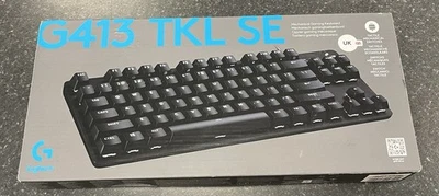Logitech G G413 TKL SE mechanical gaming keyboard compact tactile switches UK - Image 1 of 2