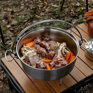 Portable Stainless Steel Rice Noodle Soup Steamer with Quick Heat Distribution - Picture 1 of 10