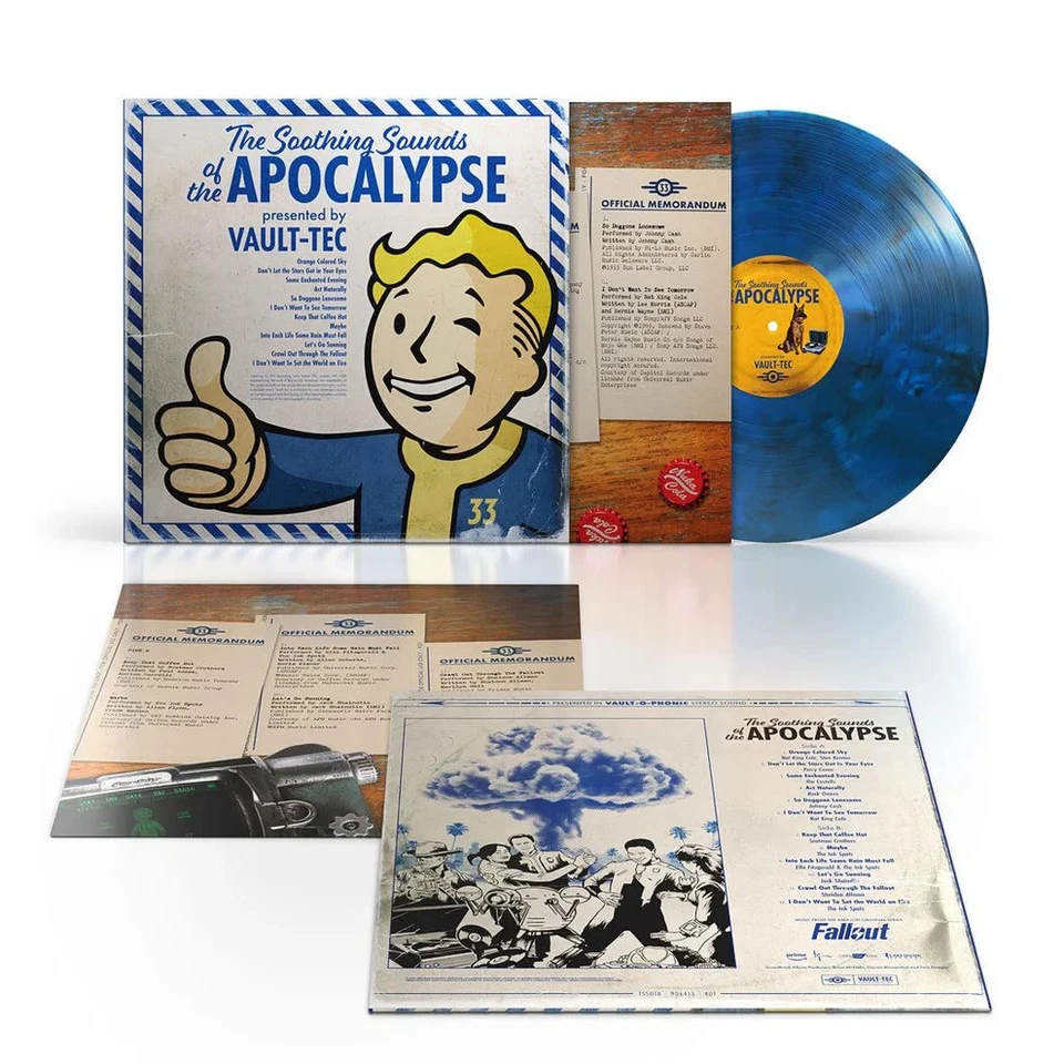Fallout - The Soothing Sounds Of The Apocalypse - Limited Blue Smoke Vinyl LP - Image 1 of 1