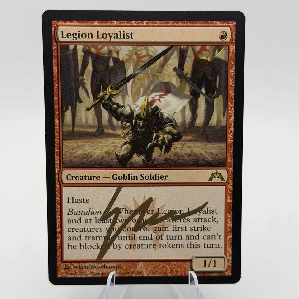 Magic MTG:  Legion Loyalist - Gatecrash - Signed By Eric Deschamps (artist) (NM) - Image 1 of 2