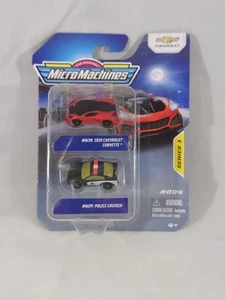 SEALED Micro Machines Series 1 Chevrolet #0498 Corvette #0499 Police Cruiser - Picture 1 of 6