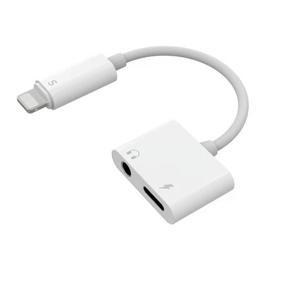 iPhone Aux Adapter für iPhone Splitter Klinke Aux 3,5mm 2 in 1 Audio Kopfhörer - Bild 1 von 4