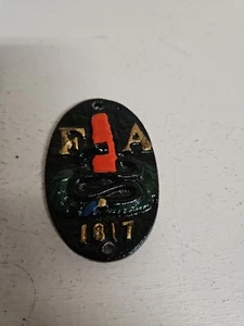 Associazione Vigili del Fuoco 1817 Marchio di Fuoco in Ghisa Replica Vintage - Foto 1 di 3