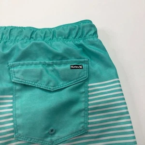 Hurley Childrens Large (Fit 26W) Swim Beach Trunks 9" Shorts Teal Green - Picture 1 of 7