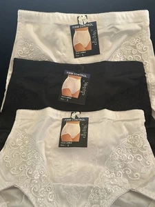 3 Eva Cervantes Panties Underwear Shapewear Girdle Floral Satiny Firm Sz Lg NWT! - Picture 1 of 5