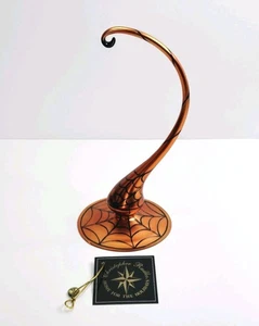 Christopher Radko Halloween Ornament Glas Ständer Spinnennetz Halter 9,5" - Bild 1 von 11