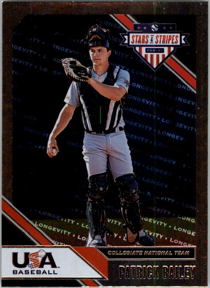 2020 USA Baseball Stars and Stripes Longevity Parallel Baseball Card Pick - Image 1 of 1