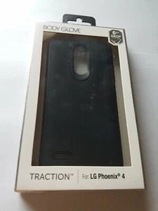 Body Glove Traction Case for LG Phoenix 4 - Black - Picture 1 of 3