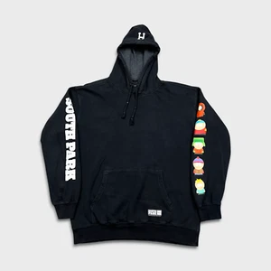 Sudadera con Capucha HUF x South Park Para Hombre Grande Negra Gráfica Monopatín Sudadera con Capucha - Imagen 1 de 9