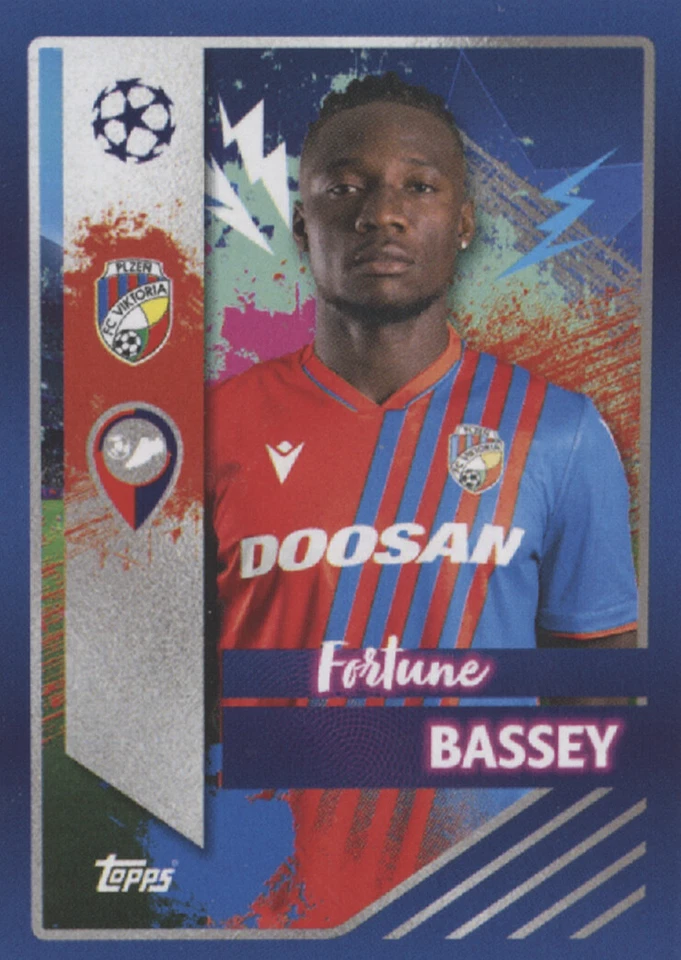 Champions League 2022/23 Sticker 595 Fortune Bassey FC Viktoria Pilsen