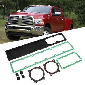 6.7L Dodge RAM Cummins Grid Heater Plate with Gaskets Kit Billet Aluminum CA - Foto 1 di 11