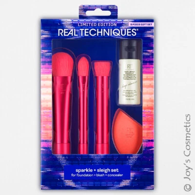1 Real Techniques Sparkle + Sleigh Makeup Brush & Sponge Set " Rt-0015 " Joy's - Bild 1 von 4