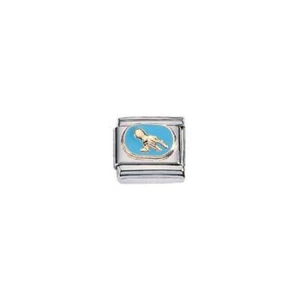 Zoppini Charm Symbol stainless Steel, Gold and Enamel Zodiac C1BSS_Z308 - Picture 1 of 1