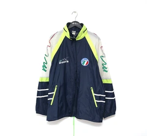 1990/92 ITALY Vintage Diadora Rain Coat Jacket Windbreaker (XL) - Picture 1 of 14