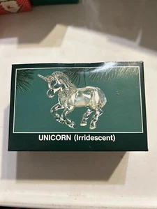Vintage 1988 American Greetings Iridescent Plastic Unicorn Ornament Figurine - Picture 1 of 4