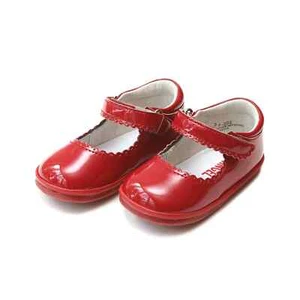 Scarpe L'Amour Neonato Cara Patent Rosso Pelle Smerlata Mary Jane - Foto 1 di 3