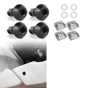 4 PCS Quarter Turn + Clips Fairing Dismantle Bolts Fit For Aprilia Race Fairings - Picture 1 of 22