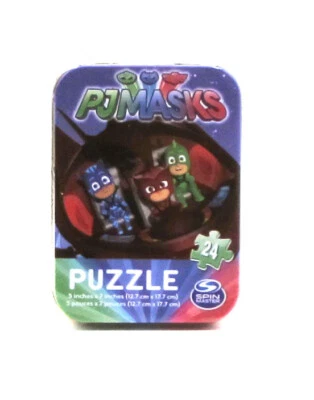 PJ Masks Mini Puzzle 24 Pieces & Collectible Tin, Brand New Factory Sealed - Image 1 of 2