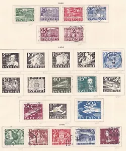 SWEDEN ^^^^^1935-38 hinged & used collection @rum201awes02 - Picture 1 of 1