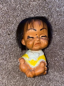 Vintage 1960’s Moody Cuties Doll Crying Face Asian Oriental Made in Korea - Picture 1 of 7