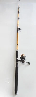 Nite Stick Catfish Spinning Combo 9' 2PC Rod Glow Tip Yellow/ 6 BB Reel - Image 1 of 4