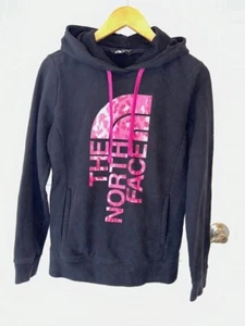 The North Face Women's Long Sleeve Black / Pink Camo Pull Over Hoodie (34) - Imagen 1 de 3