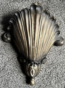 Vintage Wall Sconce Wall Pocket Seashell Shell Curved Art Nouveau Philippines - Picture 1 of 10