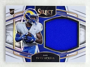 Tutu Atwell 2021 Panini Select Jumbo Rookie Swatch White Prizm RC /35 #JS-TAT - Picture 1 of 2