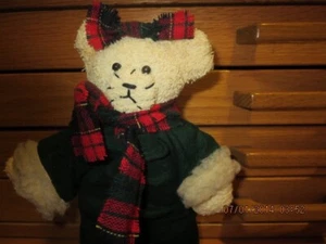 VINTAGE TEDDY BEAR WITH SKIS--#R12-4 - Picture 1 of 24
