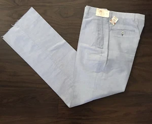 NOS Jos A Bank Mens KENT Pants 32 Short Unhemmed Imported Cotton - Picture 1 of 12