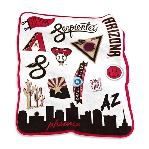 Arizona Diamondbacks 50'' x 60'' Native Raschel Plush Throw Blanket Cover
