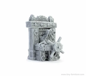 Tiny-Furniture #348 - Chair of Torture - UNPAINTED - Picture 1 of 3