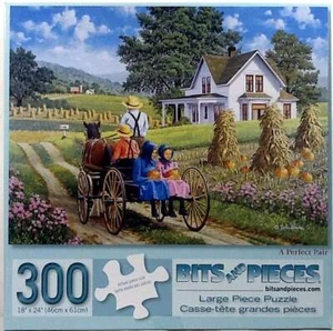 A Perfect Pair John Sloane 300 pc Jigsaw Puzzle 18" X 24" Bits And Pieces - Picture 1 of 1