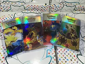 Pokemon TCG EX Deck Tin 2004 Foil Stickers Set x4 Excellent - VINTAGE COLLECTION - Picture 1 of 9