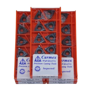 50pcs Carmex 16ER A60 BMA High quality Threading blade Carbide Inserts - Picture 1 of 2