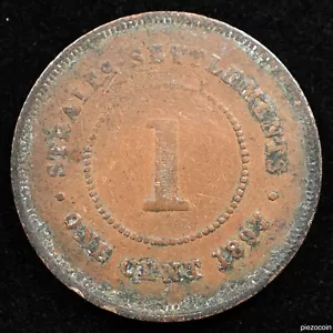 Straits Settlements 1 Cent 1897, Coin, Inv#D119 - Picture 1 of 2