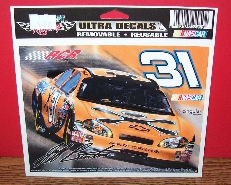 PEGATINA ULTRA CALCOMANÍA JEFF BURTON #31 CINGULAR WINCRAFT 5X6  Foto 1 de 1