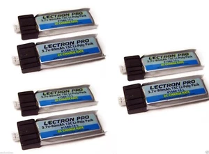 New Lectron Pro 3.7 volt 80mAh 15C Lipo Battery for Blade Scout CX (6 Pcs) - Picture 1 of 1