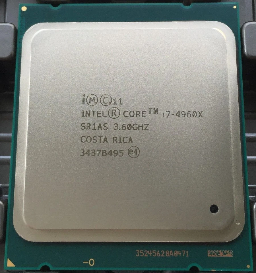 Intel Core CPU i7-4960x SR1AS 3.6GHz 6Core 15MB 130W 12Thread LGA2011 Processor - Bild 1 von 1