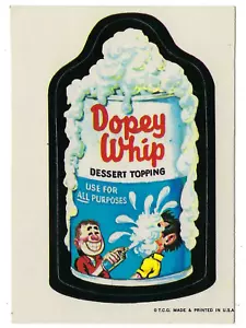 1973 Topps Wacky Packages 1a serie 1 DOPEY WHIP retro bianco ex+ o/c - Foto 1 di 2