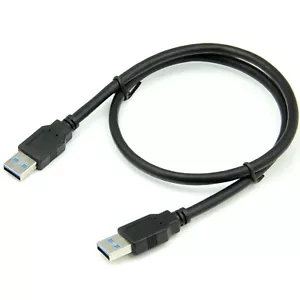 WHOLESALE 60cm USB 3.0 Fast Speed A to A Male M-M Cable Lead External Hard Drive - Picture 1 of 3