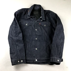 Levis Jacket Mens XXL Blue Denim Jean Coat Button Up Long Sleeves Pockets - Picture 1 of 9