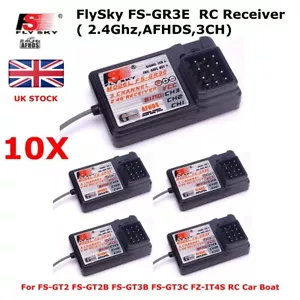 1/2/5/10 Flysky FS-GR3E AFHDS 3CH Receiver For FS-GT2 GT2B GT3B GT3C RC Car Boat - Picture 1 of 13