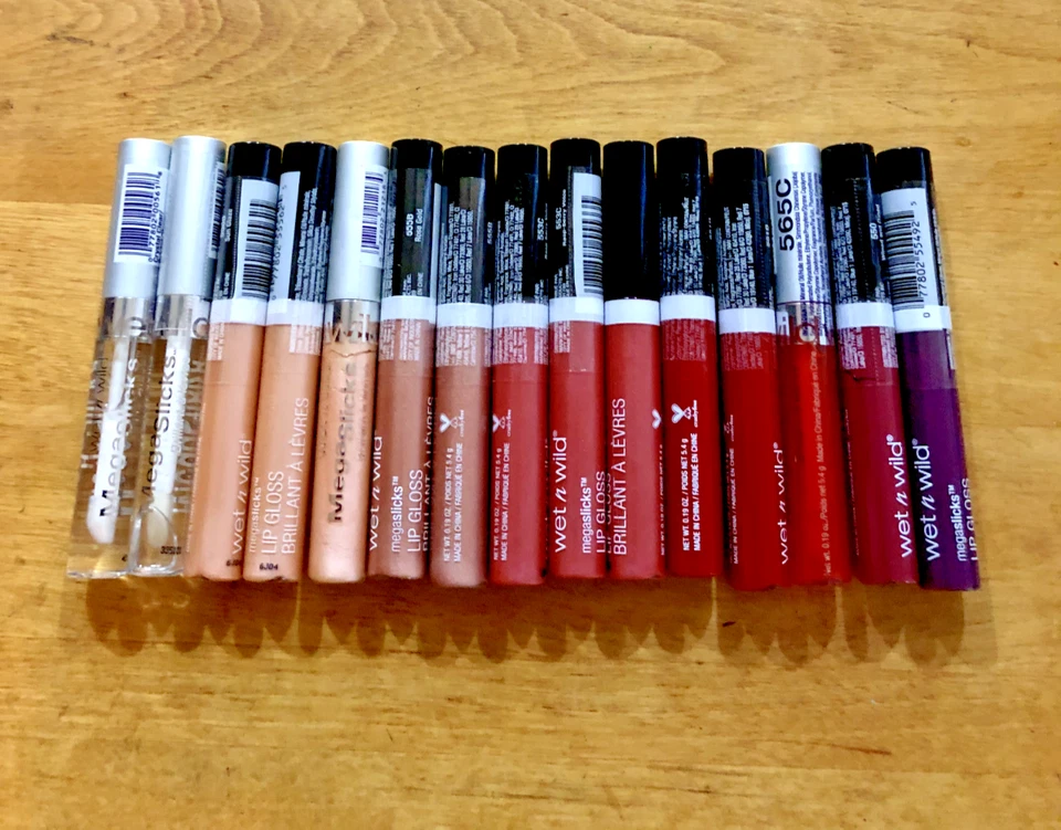 15 Wet N Wild Mega Slicks Lip Gloss Assorted Lot - Image 1 of 1
