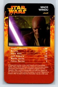MACE WINDU 2005 Star Wars Top Trump Specials Episodes 1 - III - Picture 1 of 2