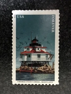 2021USA #5625 Forever Mid Atlantic Lighthouses - Thomas Point Shoal Maryland - Picture 1 of 1