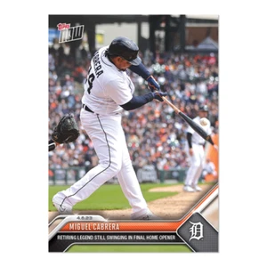 Miguel Cabrera - 2023 MLB TOPPS NOW Card 61 - Final Home Opener Retiring Legend - Bild 1 von 2